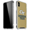 Georgia Institute of Technology Gold LogoType GT iPhone XS Max Clear Case
